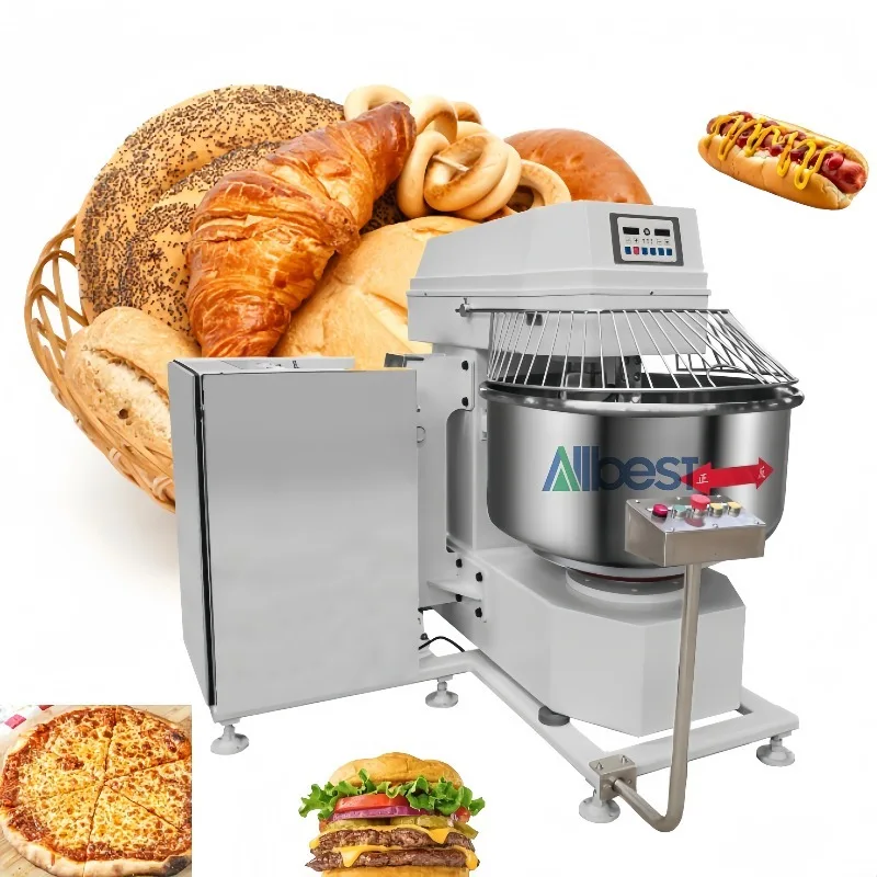 60kg 80kg 120kg 160kg 200kg Pizza Machine Dough Mixer Flour Bakery Dough Mixer