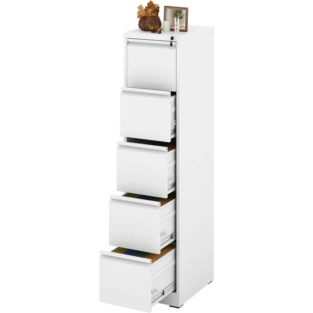 Vertical File Cabinet with Lock, File Cabinet for Home Office,
