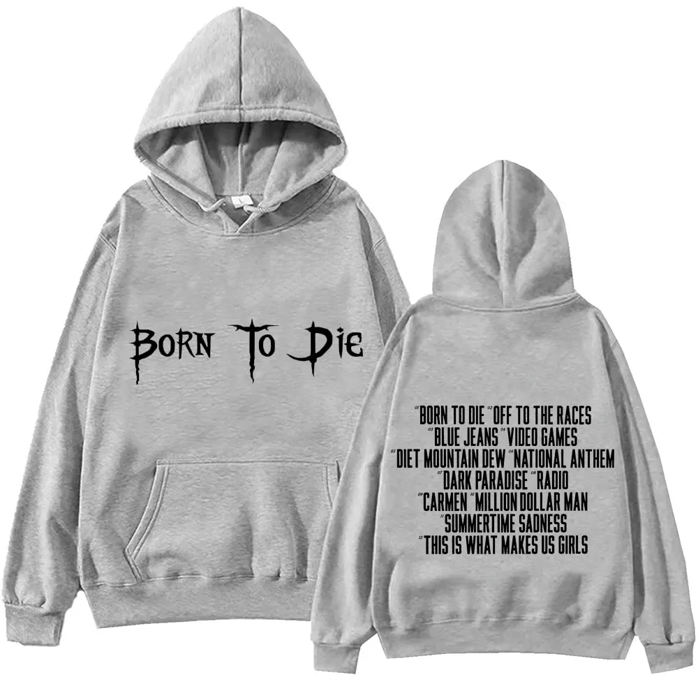 2024 Born To Die Lana Del Rey Hoodie Tops Long Sleeve Sweatshirt Music Fans Gift Spring Summer Casual