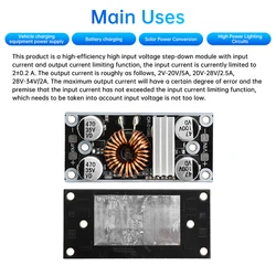 High-Power DC-DC Buck Power Module 100V Input to 5V/12V/24V Output 8A Current High-Voltage Resistance Converter