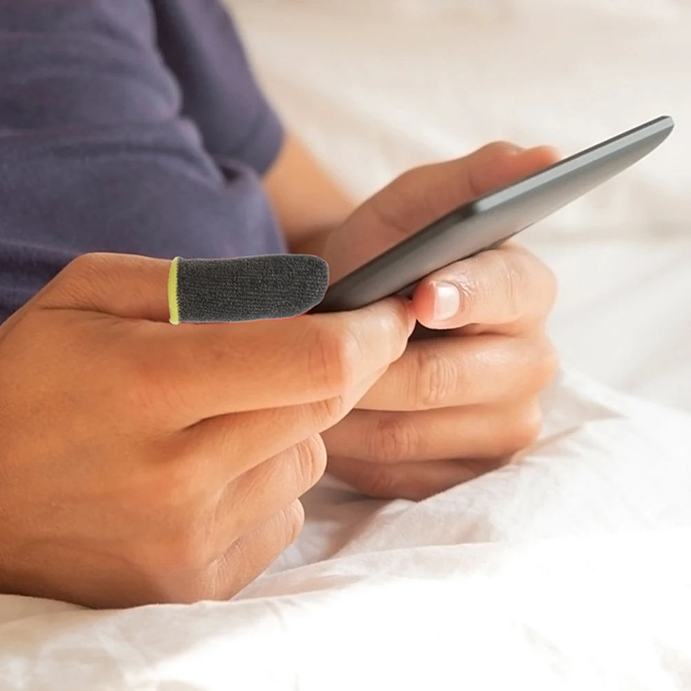 8 أزواج من أغطية الأصابع الواقية الرقيقة القابلة للتنفس للألعاب سريعة الاستجابة وواقيات الأصابع المريحة #1