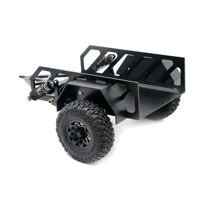 Trailer Car Cargo Carrier With Shock Absorber For 1/10 RC Crawler Car Axial SCX10 Traxxas Trx4 RC4WD D90 Redcat Tamiya