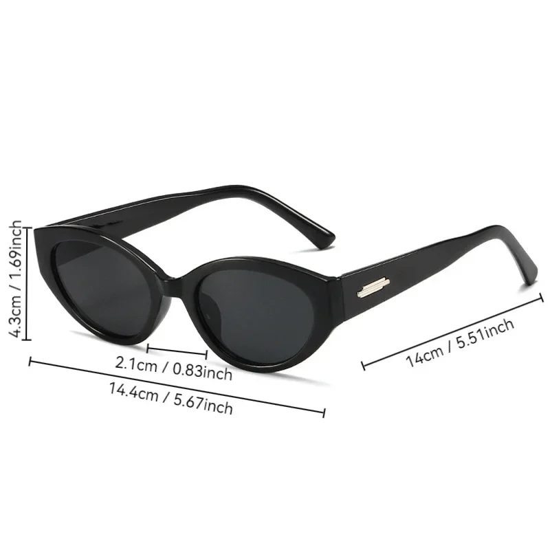 Pequeno oval na moda óculos de sol das mulheres dos homens marca designer moda óculos de sol feminino masculino bonito punk espelho oculos de sol