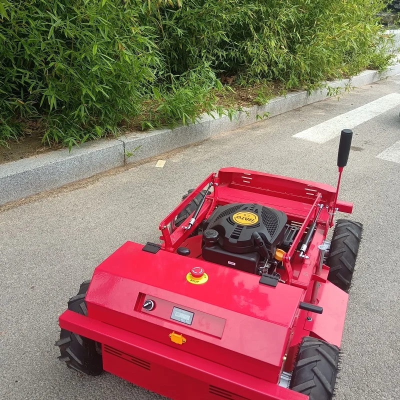 Robot koszący z zdalnym sterowaniem, wysokowydajna maszyna do pielenia i koszenia trawy, odpowiednia do wszystkich terenów, z certyfikatem UE.