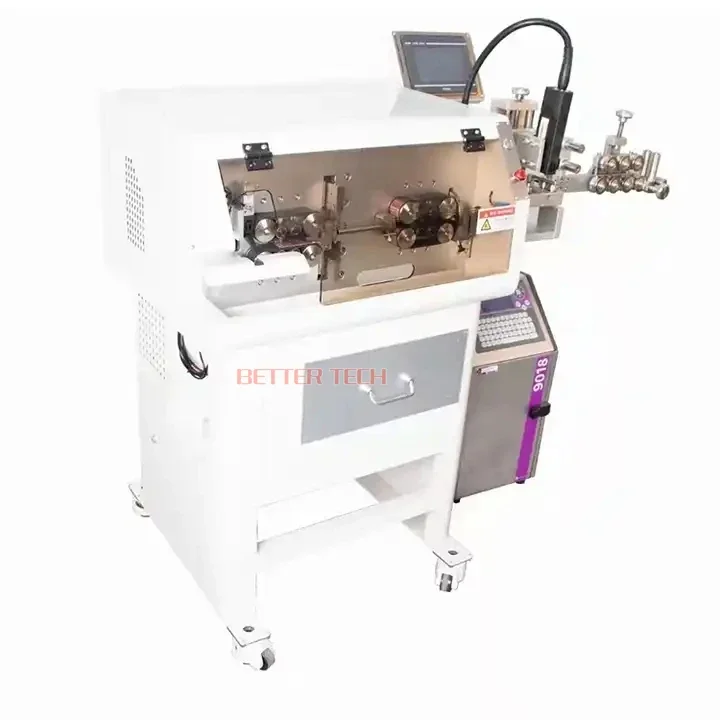 Automatic Wire Inkjet Printer Cutter Stripper Electric Cable Cutting Stripping Printing Machine