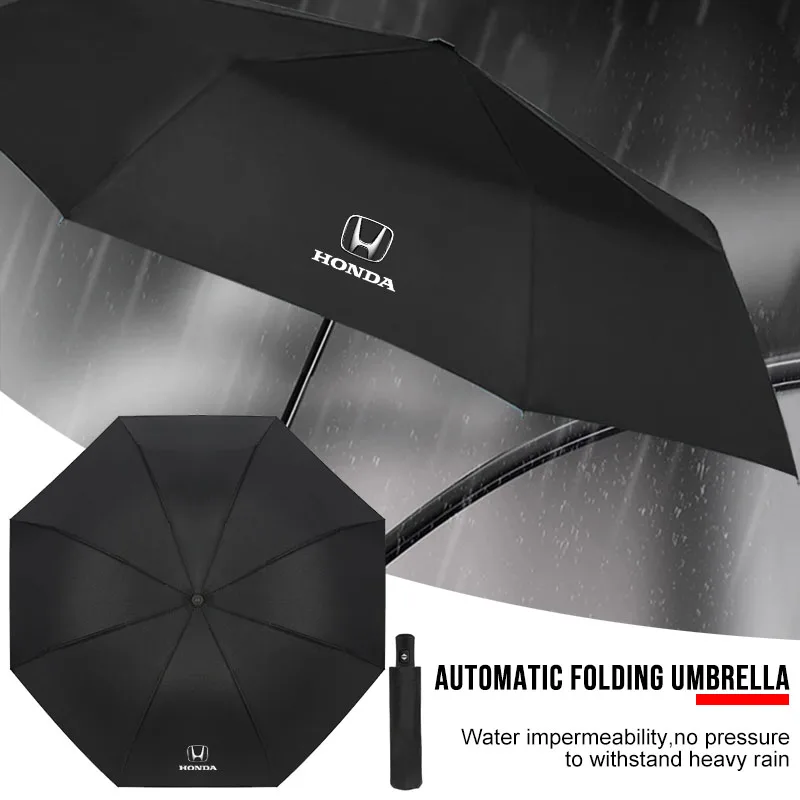 

Автомобильный полностью автоматический компактный складной зонт на заказ, автомобильные аксессуары для Honda Civic Accord CRV HRV Jazz City Odyssey Jade Vezel