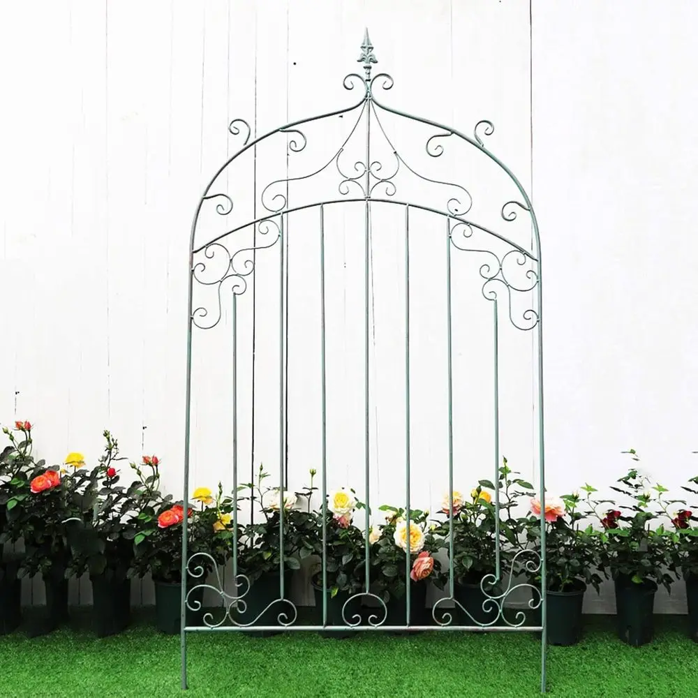 

Green Outdoor Garden Trellis for Climbing Plants, Flower Edging Fence, and Patio Decor (158cm)