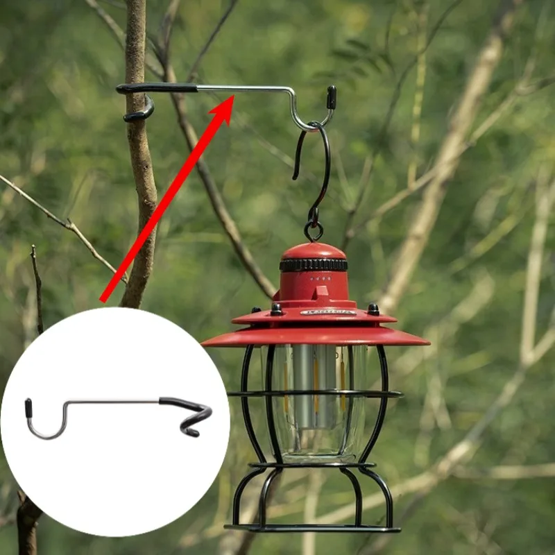 Stainless Steel Light Stand Holder Portable Tent Pole Lamp Hanger Hunting Fishing Lantern Hanger Outdoor Camping Tools 캠핑용품 땡처리