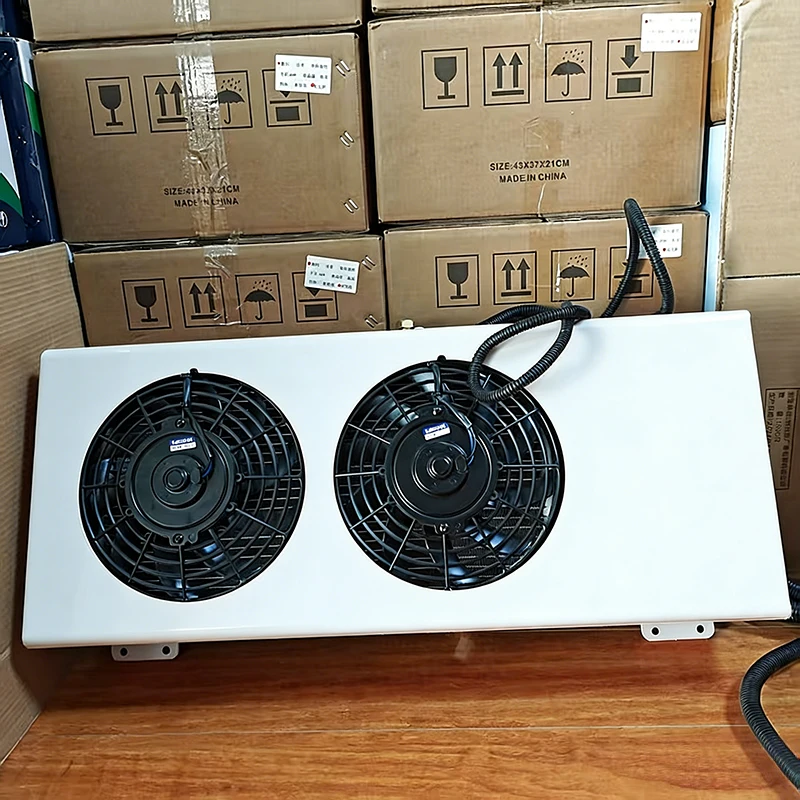 Wholesale 12v 24v Electric Parking Air Conditioner Portable Dual Fan Split-Type Thermostat for Cars Trailer Trucks-New Condition