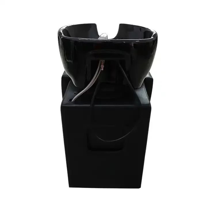 Semi-reclining Shampoo Bed for Hairdressers and Hair Salons. Seated Flush Shampoo Bed with Armrests. Shampoo Chair.