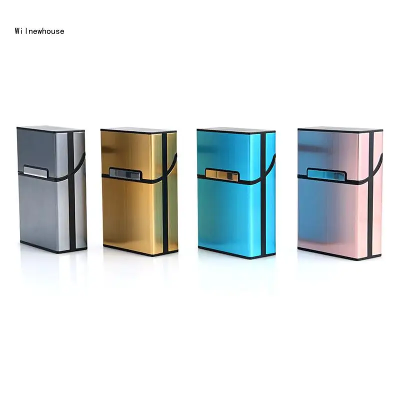 New Cigarette Cigar Pocket Container Storage Pack Light Aluminum for Case Box Ho Dropship