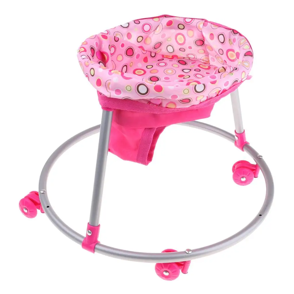 Reborn-Puppenmöbelzubehör – Simulation Walker Kinderwagen Stuhl Spielset – für MellChan-Puppe 34 x 34 x 30 cm