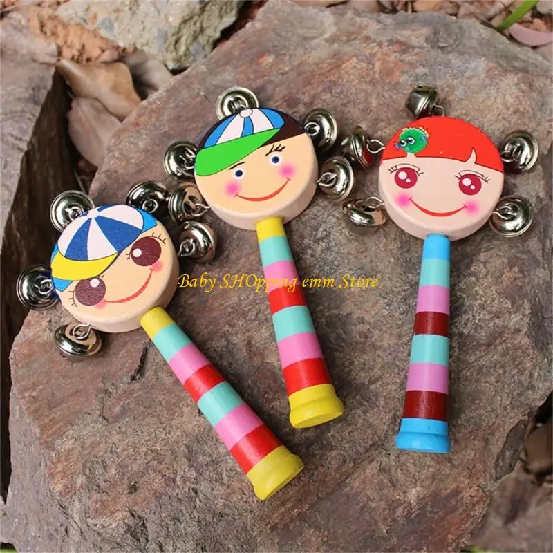 23 GD 6 pezzi Baby Holly Cartoon Rattle Handbell Drum for Infant Early Education