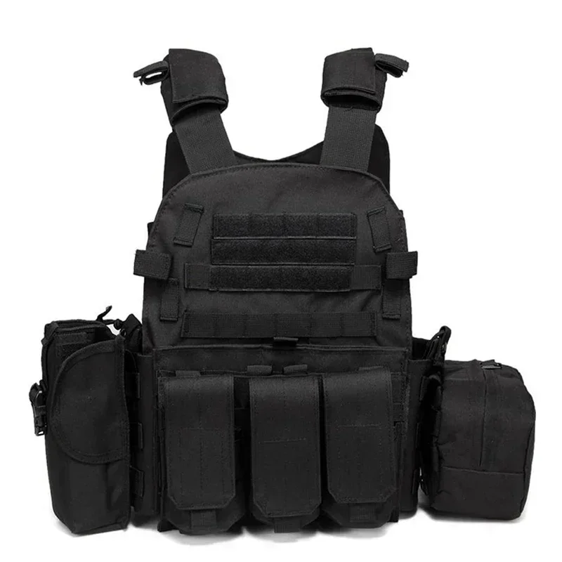 

Military Tactical Vest Body Armor Combat Army Gear Hunting Plate Carrier Airsoft Accessories Wargame Pouch Vest
