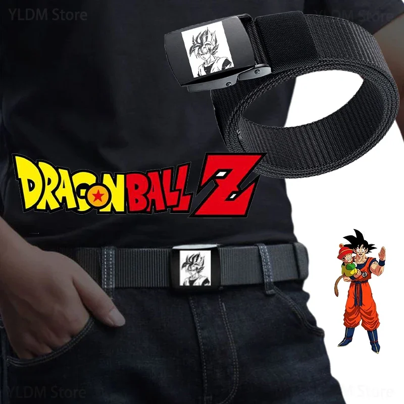 

Dragon Ball Goku Waist Band Adjustable Stretch Elastic Belt Canvas Belt Alloy Buckle Multi-Function Buckle Toy Birthday Gift New