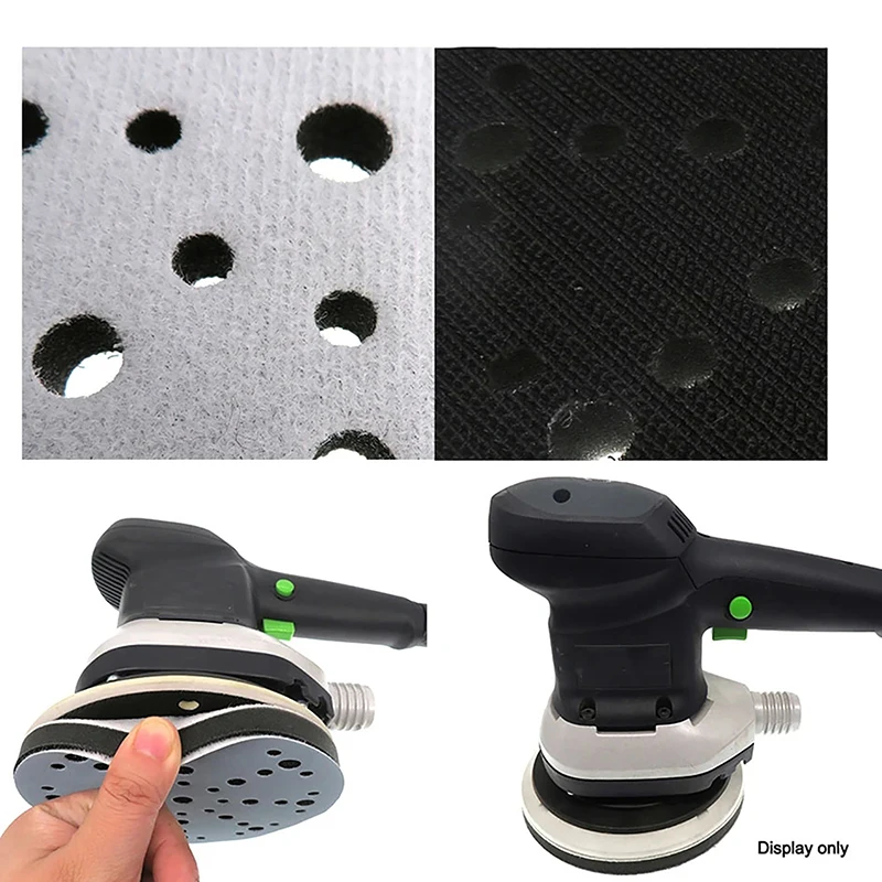 1Pc 6Inch 150mm 49-Hole Soft Sponge Interface Pad For Sanding Pads Hook Loop Sanding Discs Sander Backing Pads Buffer