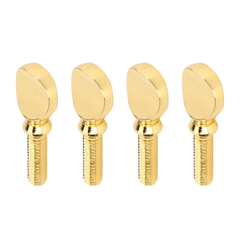 4pcs Brass Saxophone Mouthpiece Ligature Screw ​Tightening Screw​ ​Neck Screw ​Sax Neck Screw​ Gold ​Secure Fastening​