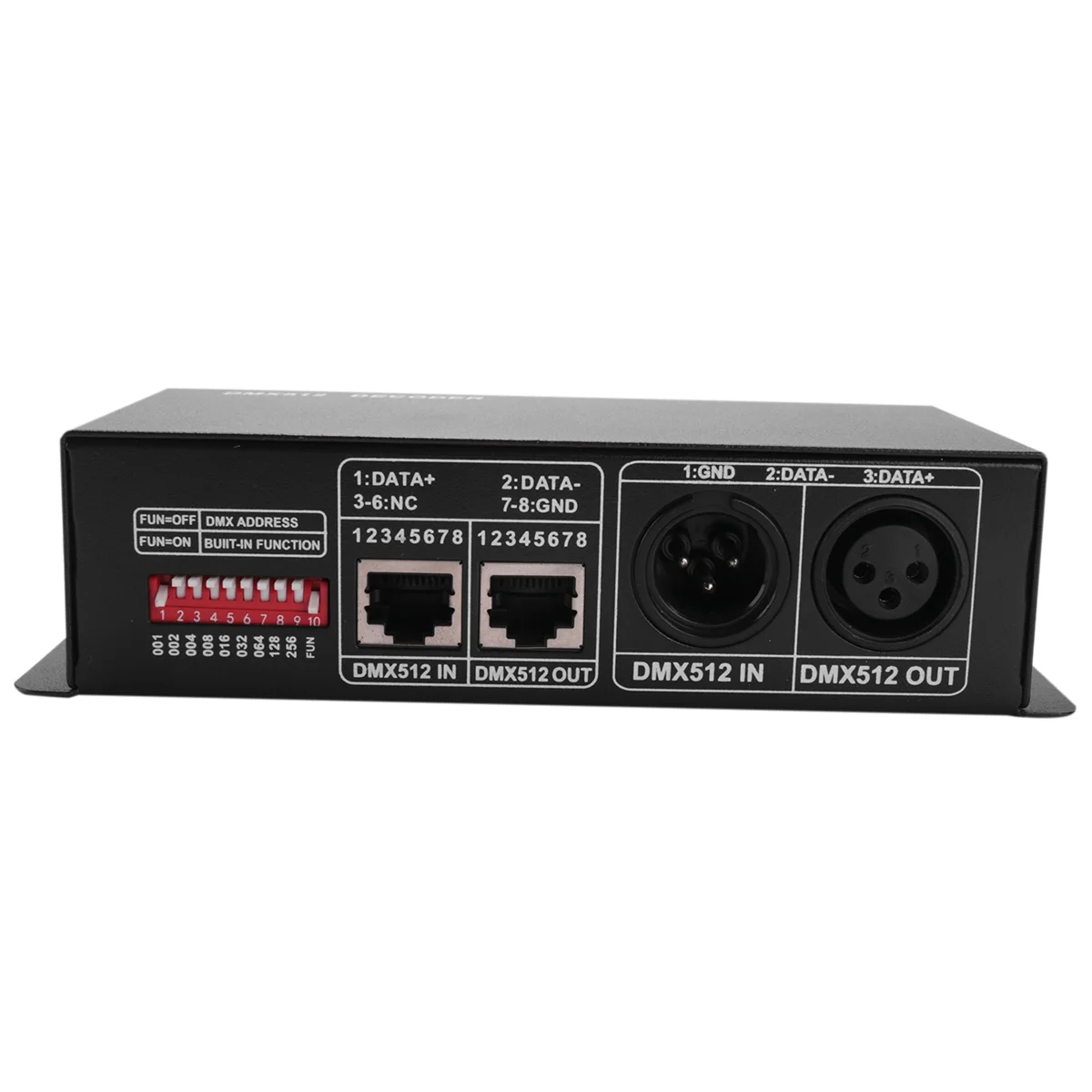 

3-канальный декодер постоянного тока 12-24 В RGBW DMX 512, светодиодный контроллер, RGB светодиодный декодер DMX512, DMX512-3CH, хит продаж