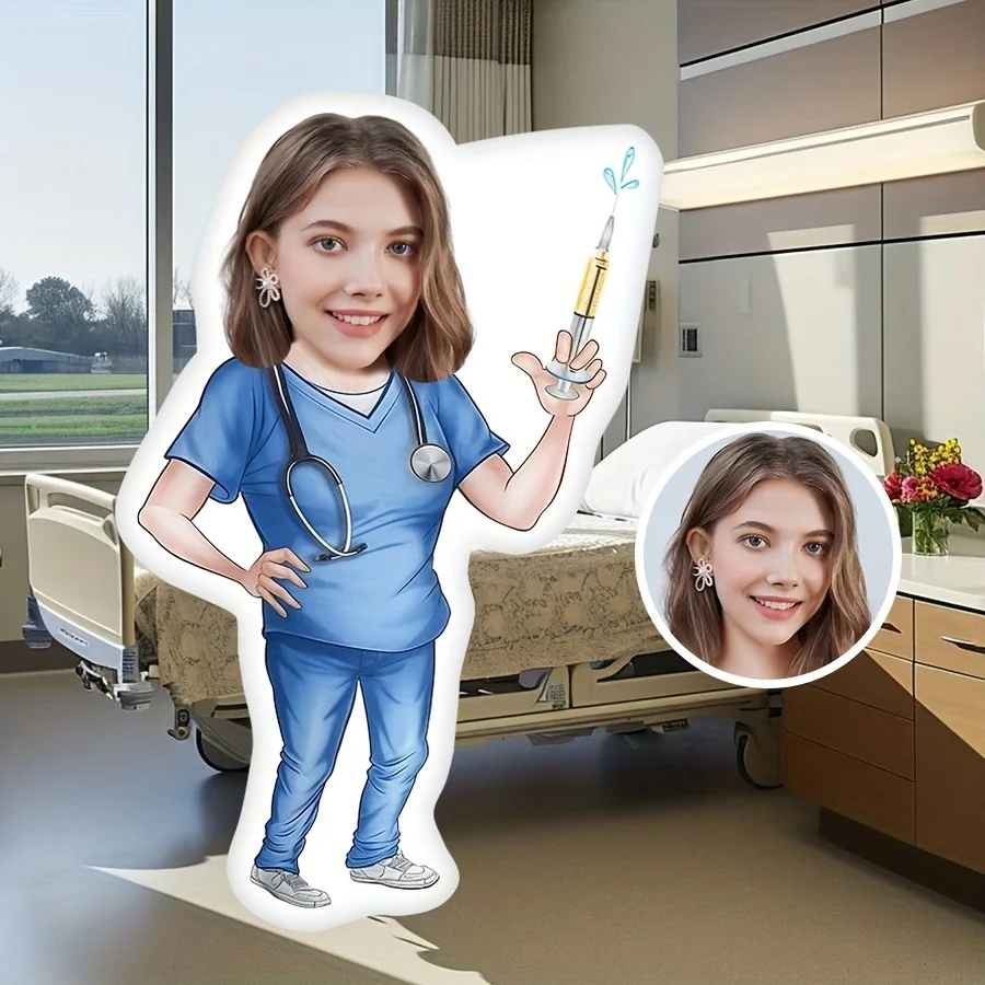 

Customized Mini Nurse Pillow with Personal Photo, Suitable for Gift and Mattress Customization Pillow, Gift Pillow for Girlfrien
