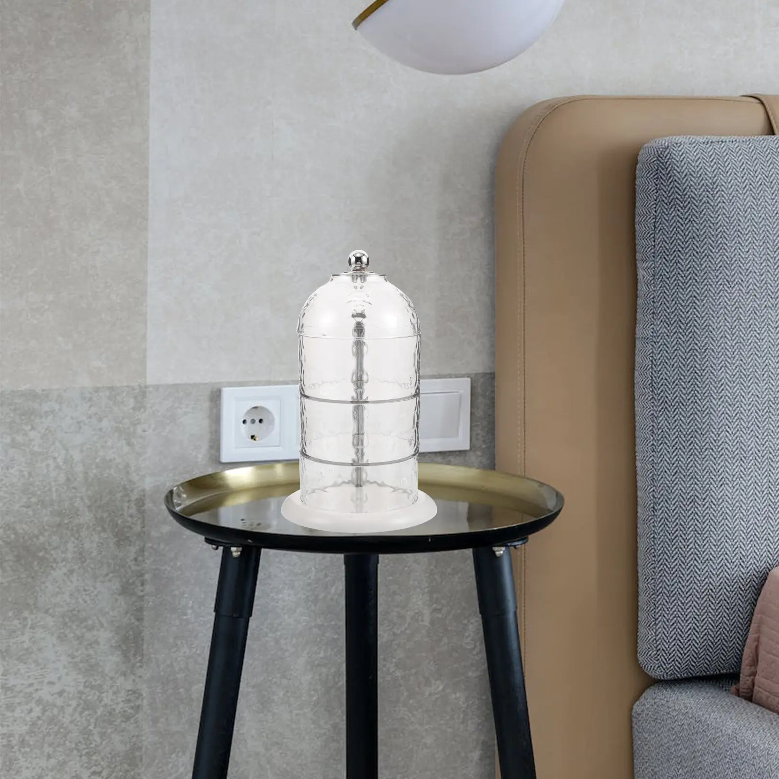 

Компактный органайзер для косметики на рабочий стол с отделениями, пластиковый контейнер для пудры и косметических инструментов