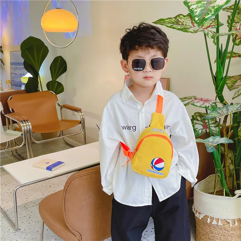 Cartoon children bag new style little boy chest bag kindergarten child change messenger bag