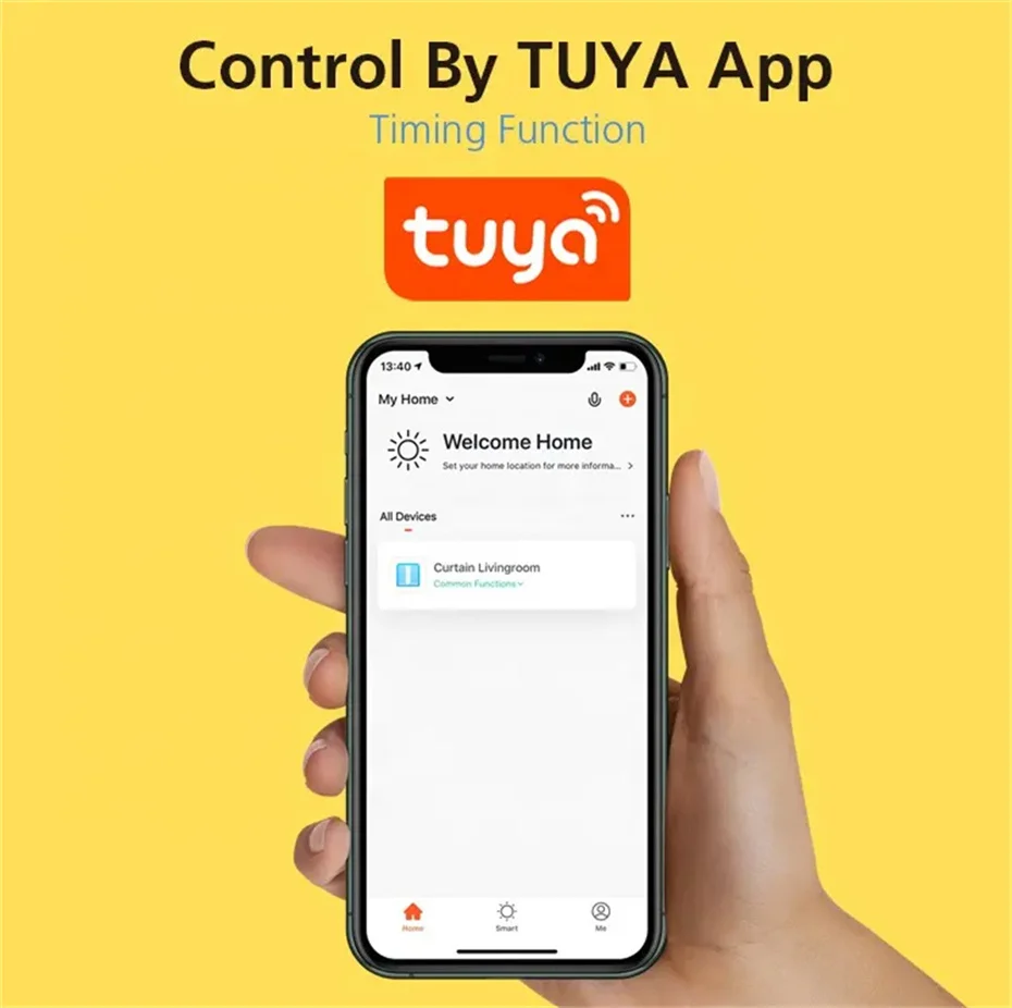 A-OK AM68 Tuya Zigbee Silent Curtain Motor,RF433 Control/Tuya app/485/Dry Contact Control,100-240V,Voice Control Alexa/Google