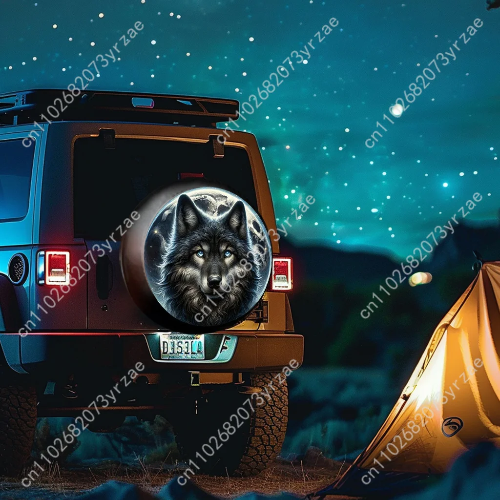 

Mystical Wolf Various Models Spare Car Tire Cover Sand Dust Prevention Protect Wind Rain Tire Cover Sturdy Durable Tire Covers