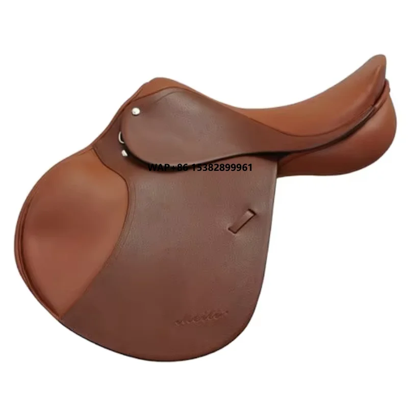 

GW Leather Adult-Sized Horse Jumping Saddle for Equestrian Horse Riding and Carriage Cart Pet Training Supplies