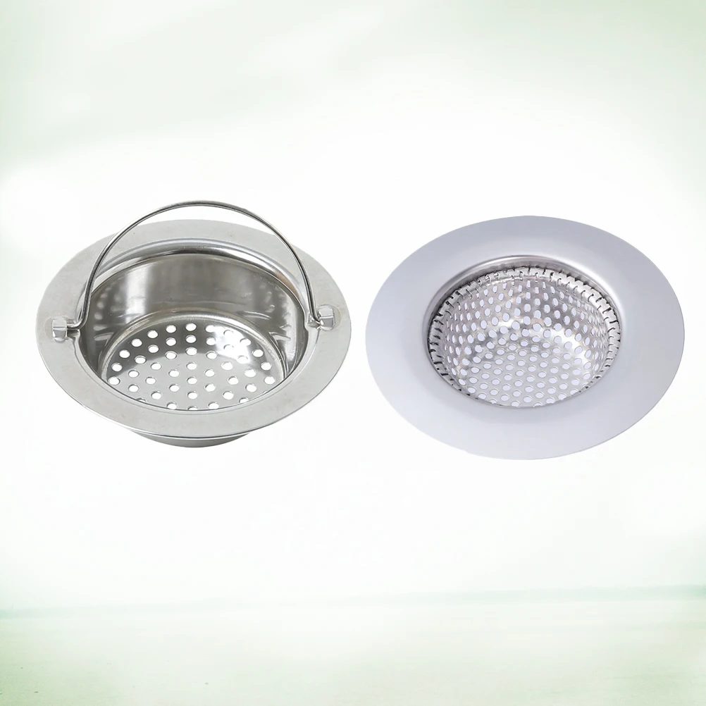 

2 шт. сливные крышки для раковины из нержавеющей стали, сверхмощный фильтр для кухни, ванной комнаты, стирки, канализации, защита
