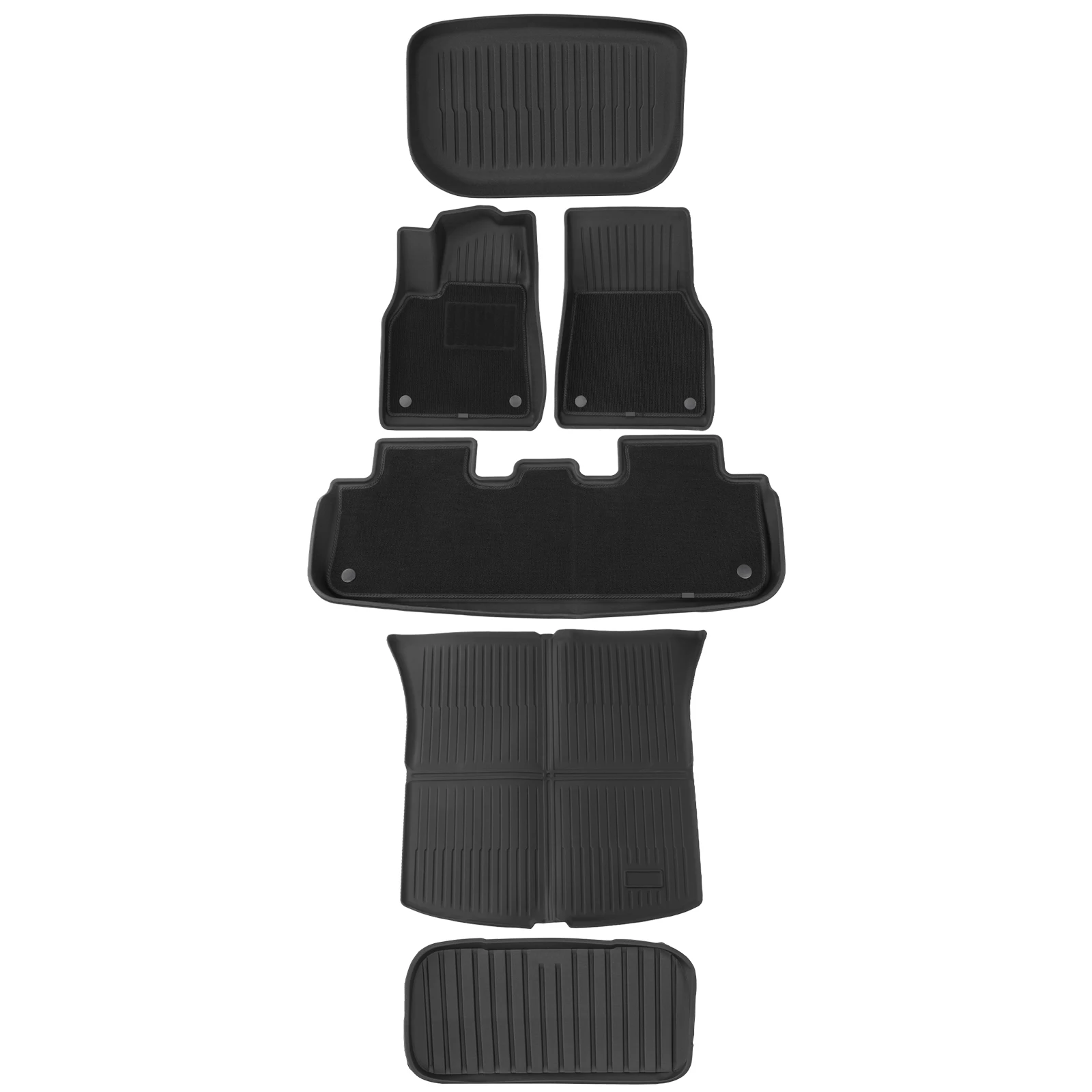 

Floor Liners and Cargo Liners TPE Full Set for Tesla Model Y Juniper 2025-2026 Automotive Floor Mats for Tesla Accseeories