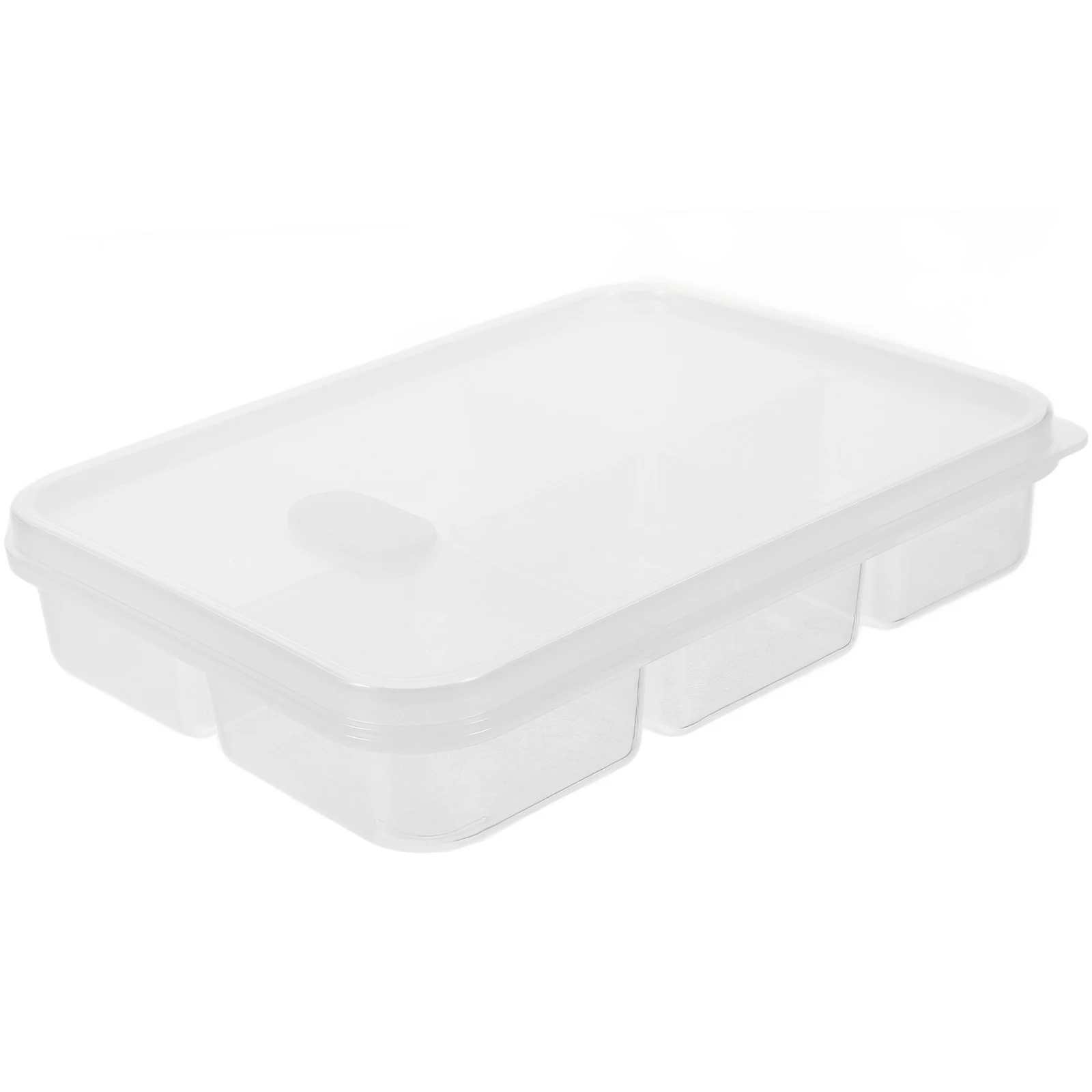 

Compartment Food Storage Container Fridge Vegetable Salad Keeper Transparent SixSealed Box Lightweight PP Material Keep