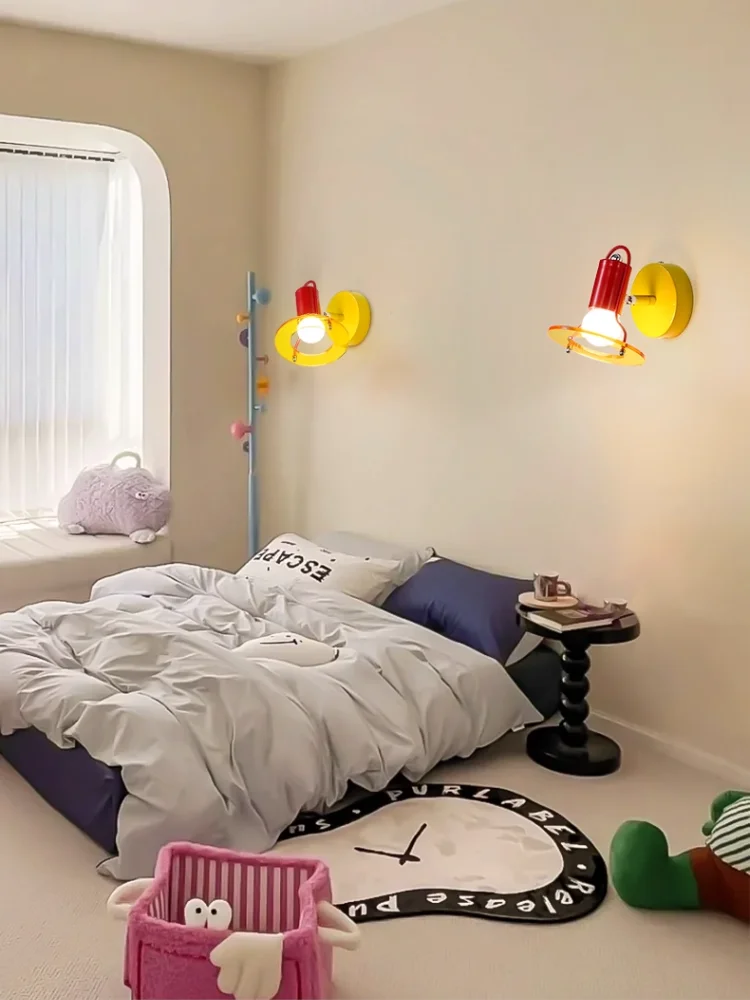 Colored Wall Lamps Living Room Background Wall Corridor Bedroom Children's Room Memphis Hotel Decoration Boys' Room Wall Lamps
