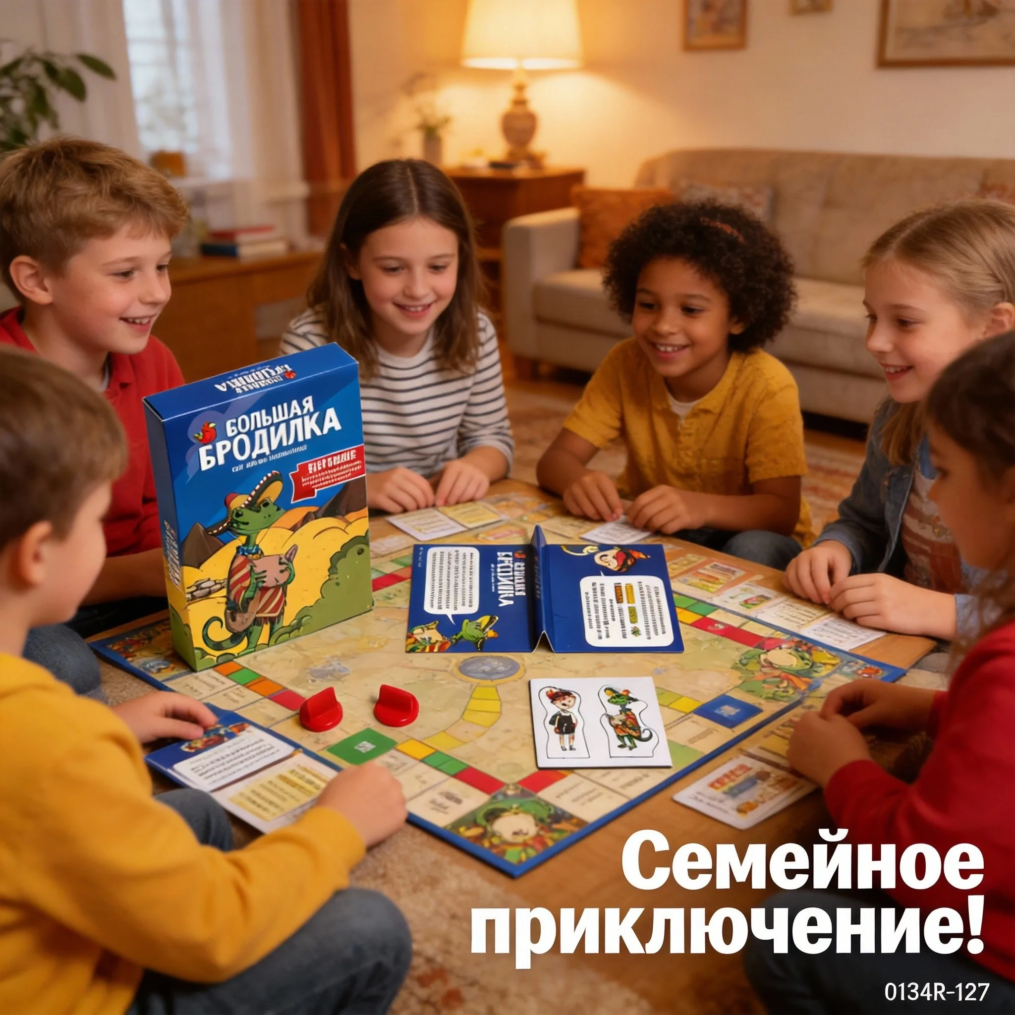 

Лидер продаж! Новинка: Большая Бродилка - Волшебное приключение с игрой в духе духа для семейного досуга - Русская версия