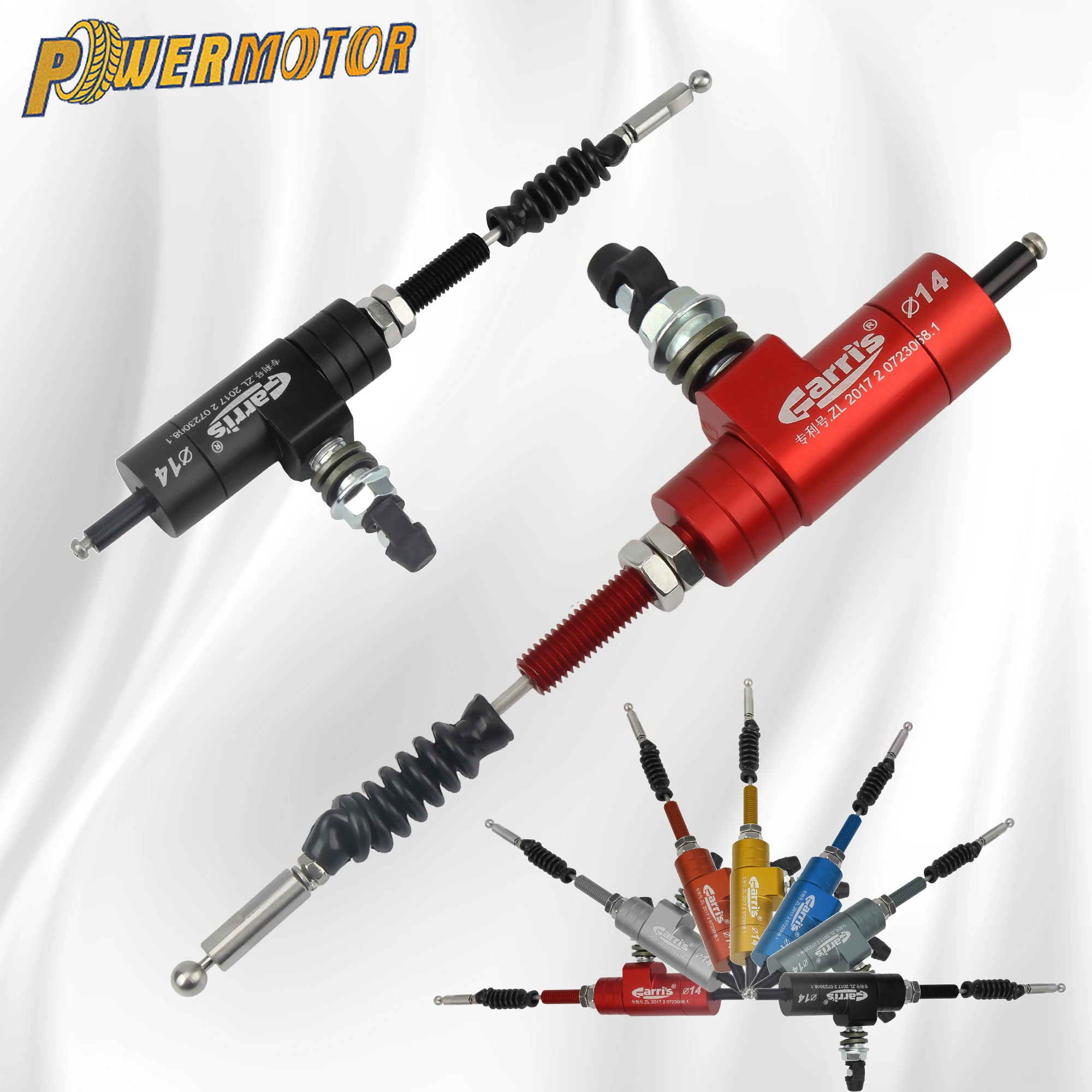 

Universal Motorcycle Hydraulic Hand Clutch 14 x 15mm Piston Master Cylinder Rod System CNC Aluminum Alloy Enduro Motocross