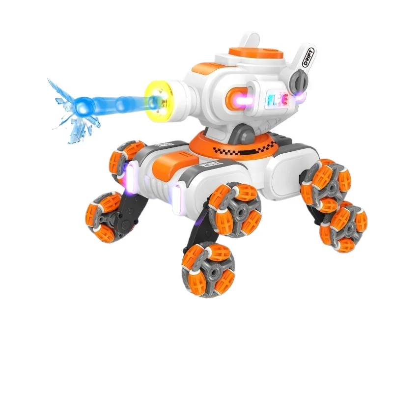 8-عجلة حيلة دبابة مع جهاز للتحكم عن بُعد مع قاذفة المياه لفتة الاستشعار عن بعد على الطرق الوعرة مركبة جميع التضاريس سيارة لعبة هدية للأولاد #6