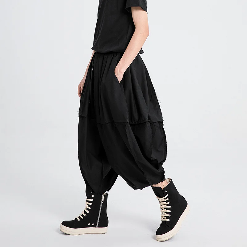 

Men's Casual Pants 2331 Japanese Style Lantern Men's Harem Tapered Fashionable Personality Wide-Leg Drawstring Loose Casual Pant