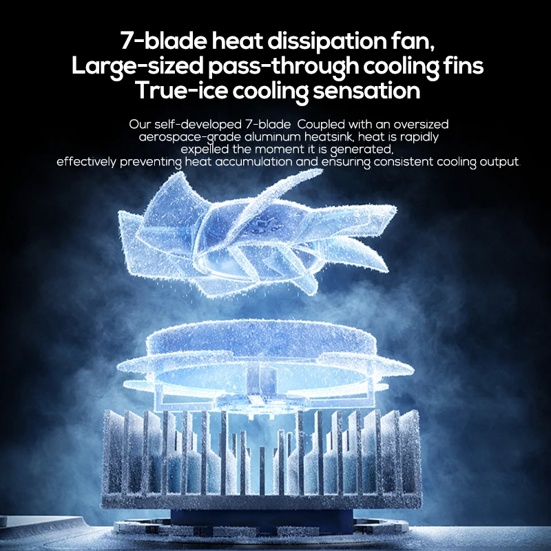MEMO CX21 Phone Cooler 9V/2A Semiconductor Cooling Fan Radiator Silent Magnetic & Back-clip Universal for Live Streaming Gaming