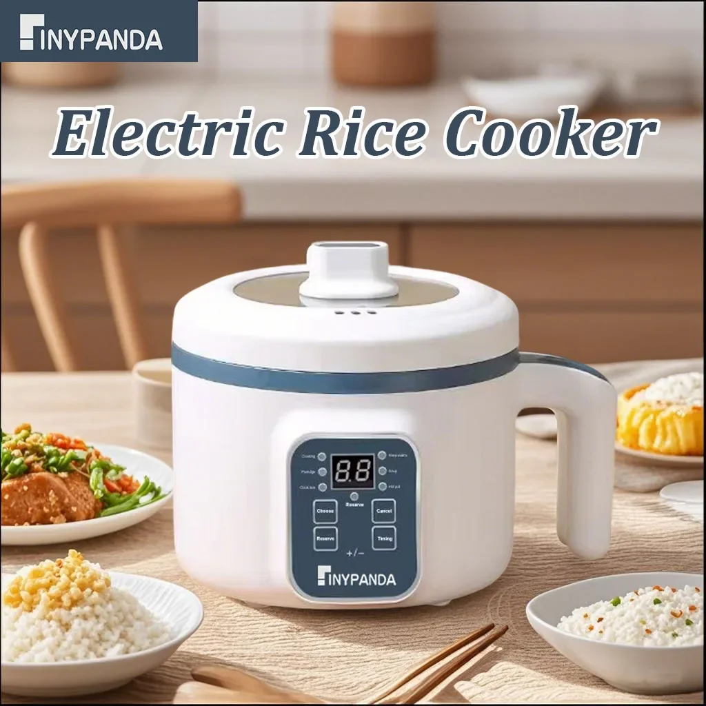 

1.7L 220V 600W Single Layer Steamer Portable Electric Cooker Easy Clean Nonstick Base Ideal for Dorm/Office/Small Kitchen Use
