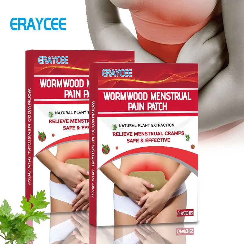 ERAYCEE Menstrual Warming Patch Relieve Menstrual Cramp Abdominal Heating Herbal Patch Self-Heating Winter Warmth Sticker