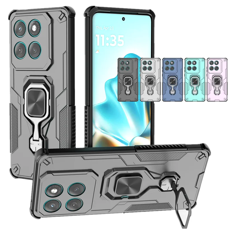 Funda Protectora de Lente con Soporte para Motorola Moto Edge 70 Pro, Moto Edge 60 Neo Fusion Stylus, Anillo de Soporte, Carcasa