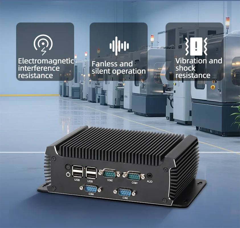 Mini PC Industriale Helorpc Con I3-4158U I5-4200U, 2Xlan Gigabit, 6Xdb9 RS232, 6Xusb, 1Xhdmi, Supporto Wifi, Linux, Pfsense-image