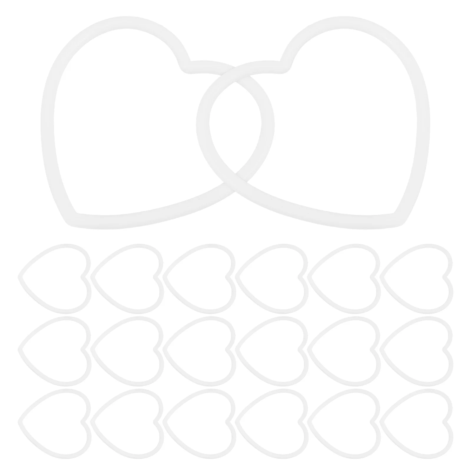 

30 Pcs Dream Catcher Accessories DIY Floral Arrangement Wreath Rings Apron Craft Hoop Plastic Hoops Making