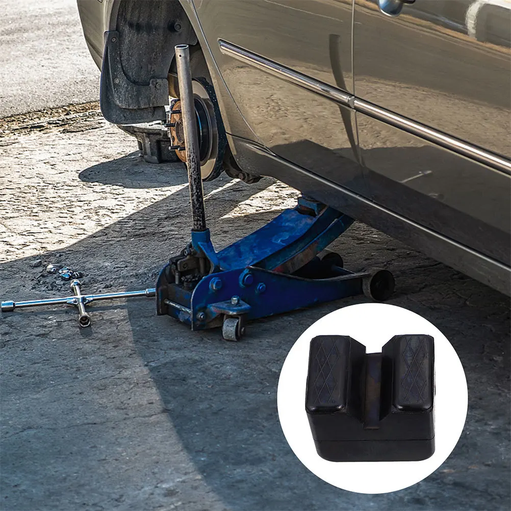 

2Pcs Rubber Jack Pads Heavy Duty Slotted Floor Jack Stand Pads Non-Slip Support for Cars Rv Trailer Pinch Welds