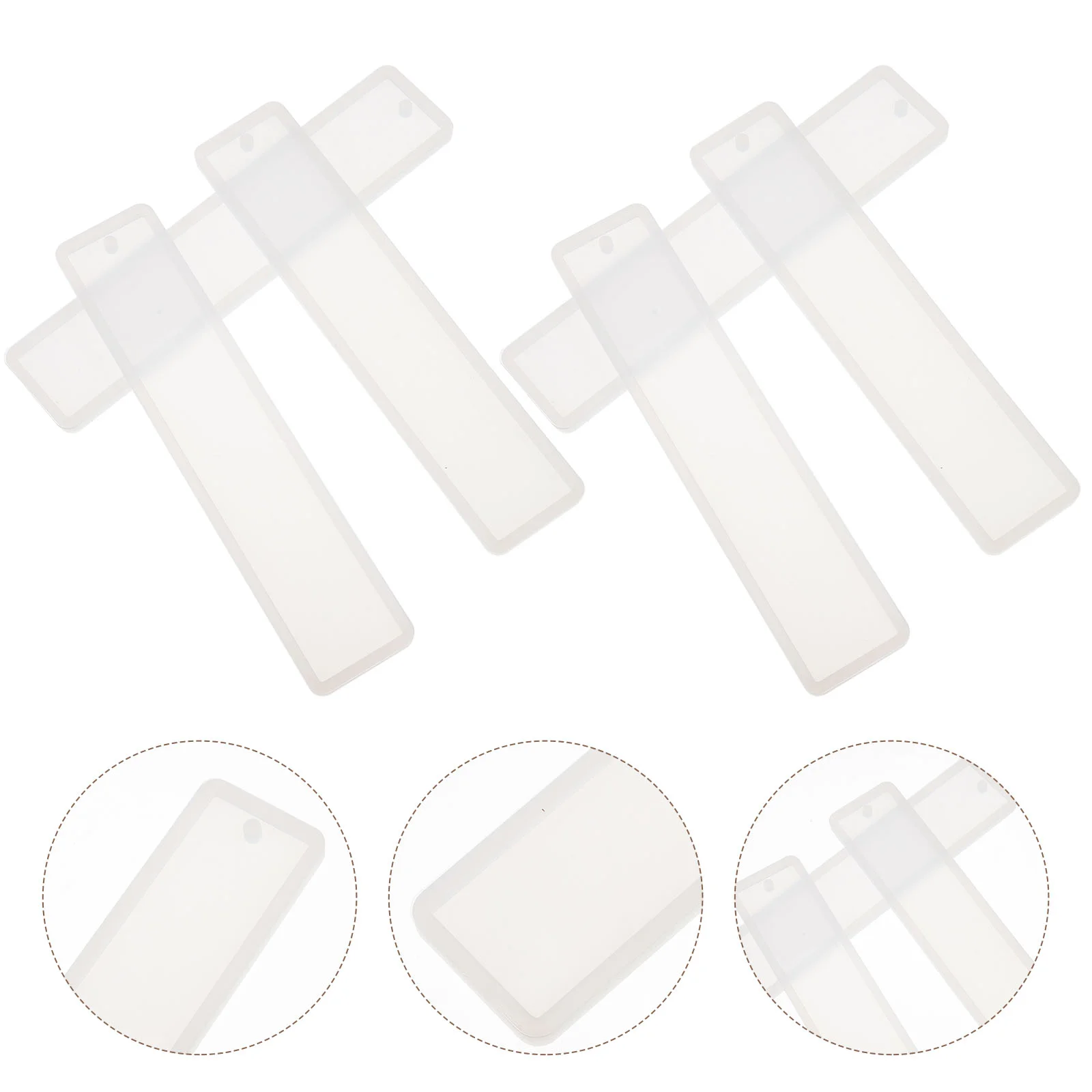 

6 Pcs Handmade for Bookmark Mold Bookmarks Making Pendant Jewelry Mould Office