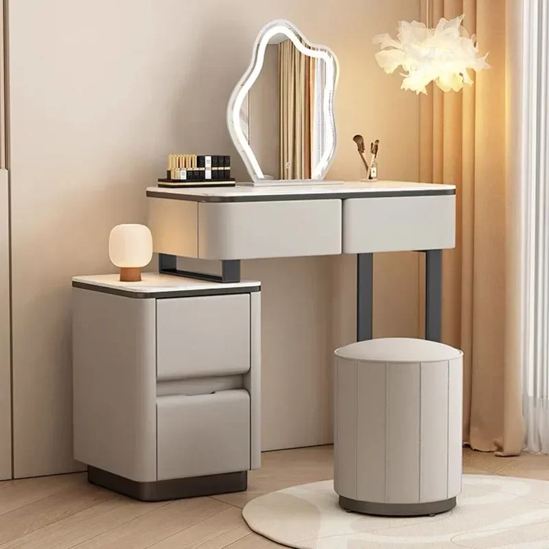 

Comfortable Bedroom Dressing Table Storage Cabinet Wooden Makeup Stand Toilets Vanity Dressing Tocadores Drawers Nightstand