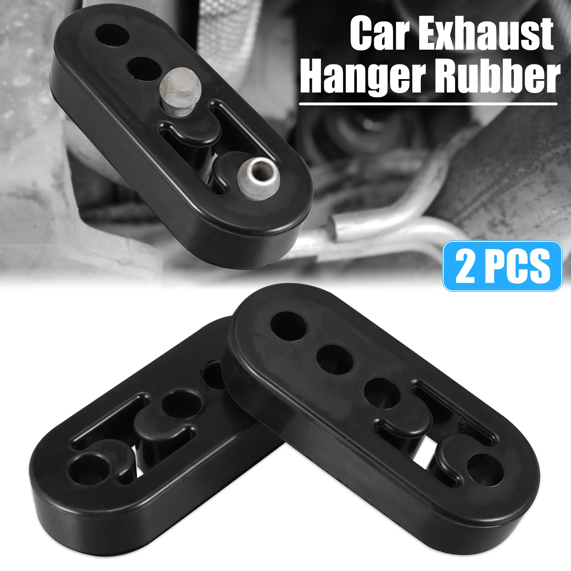 UXCELL 2pcs 4pcs Car Exhaust Hangers Rubber with 4 Hole 12mm Hole Size Muffler Bracket Mount