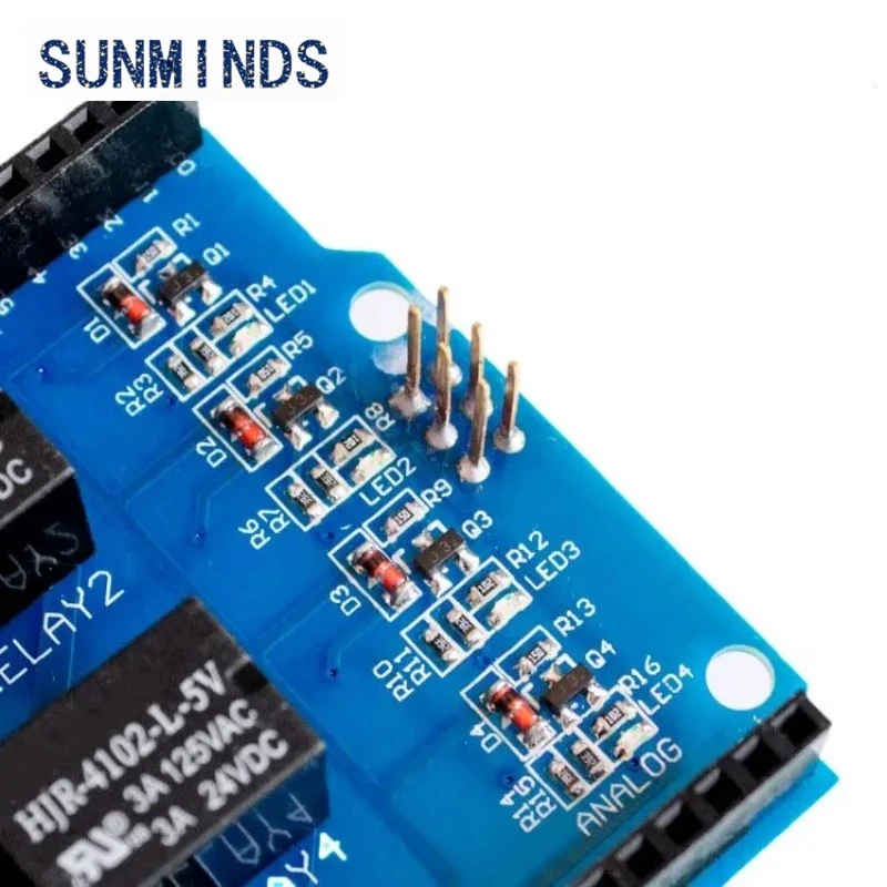1pcs 4 channel 5v relay shield module, Four channel relay control board relay expansion board for  UNO R3 mega 2560