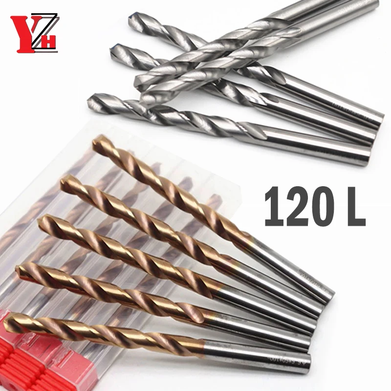 YZH 120mm Twist D10.6-D20mm Bits HRC50/HRC55 CNC Straight Handle Drilling Hole For Metal