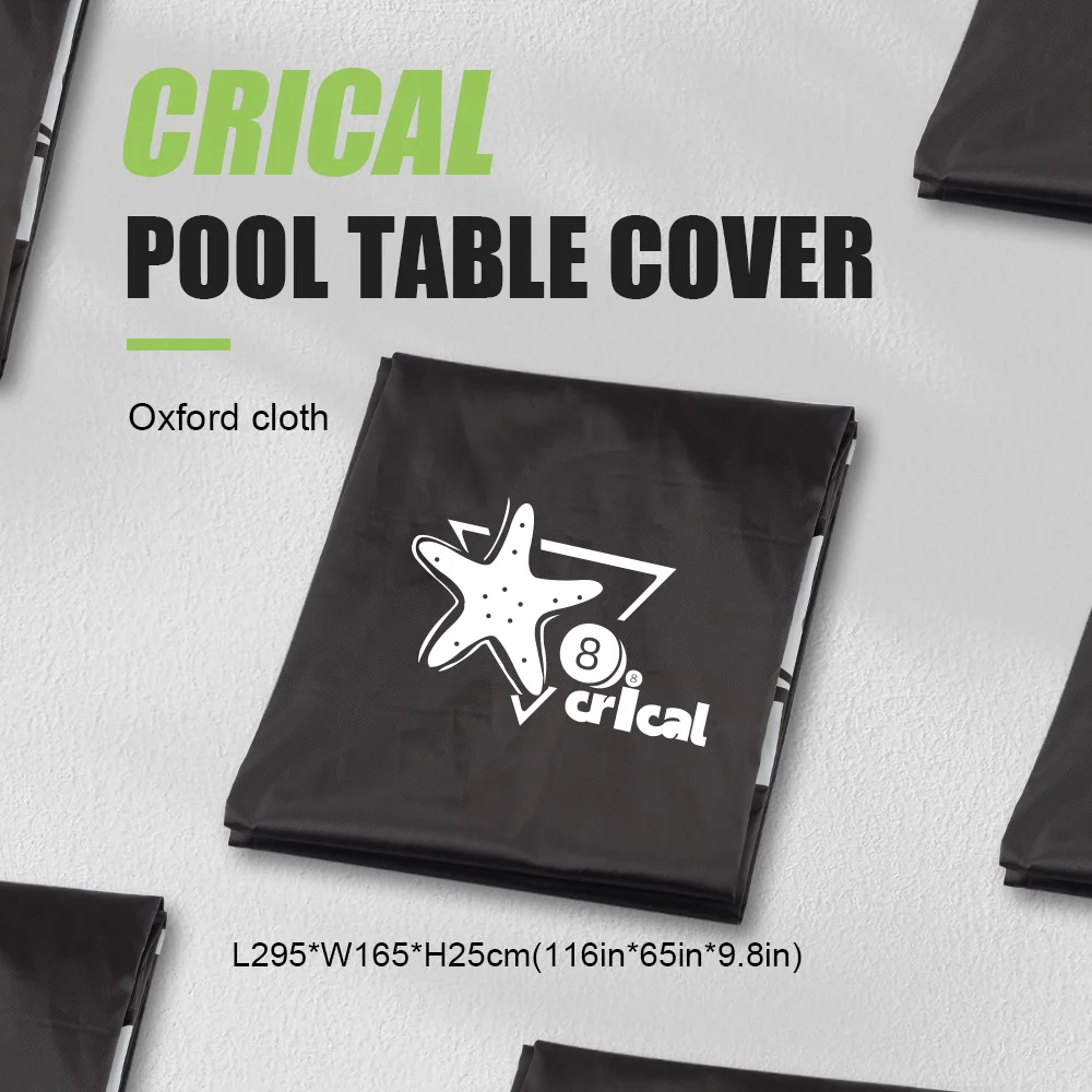 

Crical Billiard Pool Table Cover for Billiard Pool Tables Dust Protection with Oxford Cloth Cover 9FT billiard table