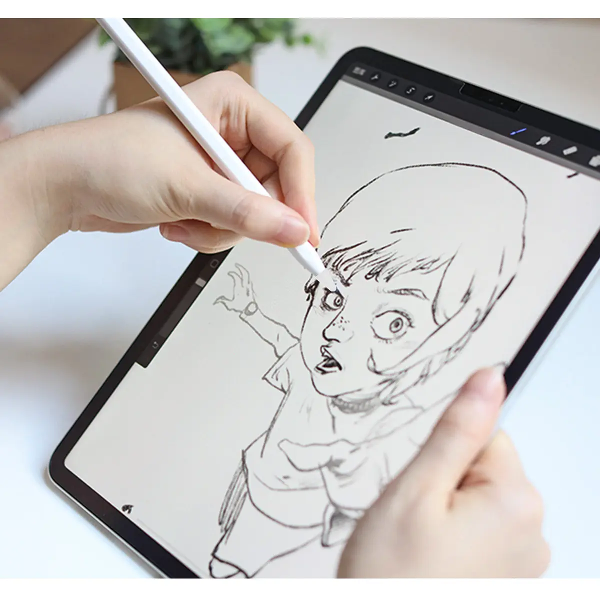 8Pcs Anti-Slip Stylus Silicone Cover Transparent Protective Case for Pencil 1 2 Nib Protection Increases Friction